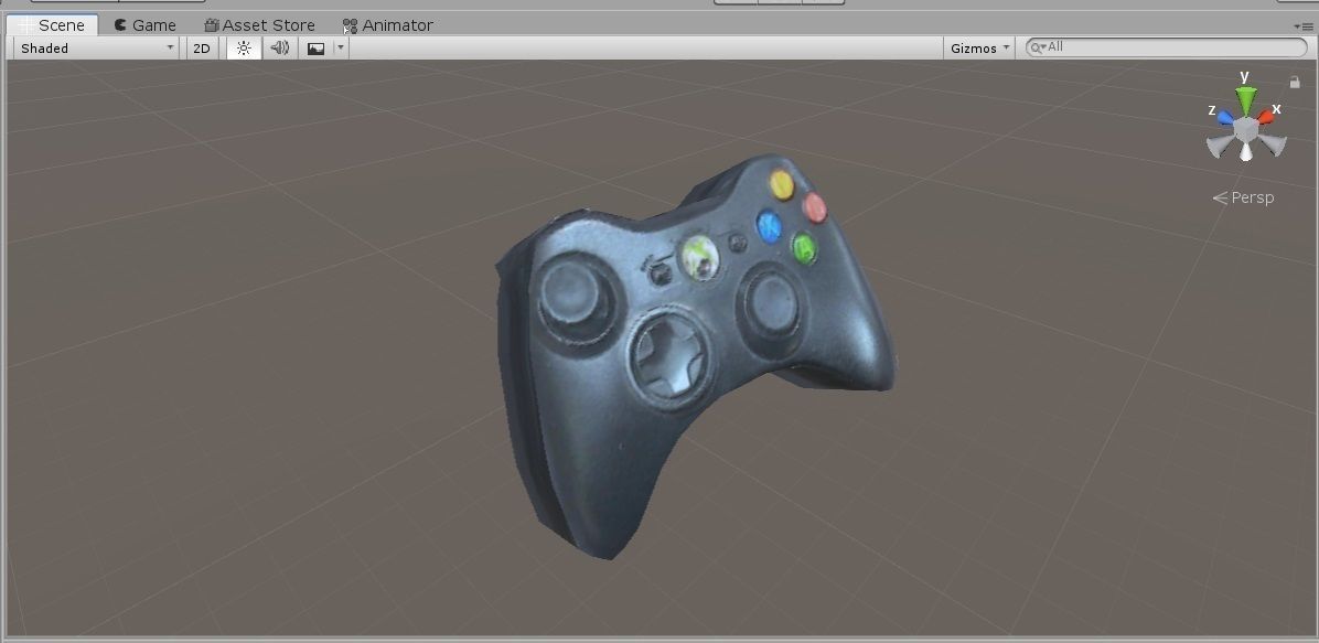 Xbox 360 controller  Low-poly 3D model_2
