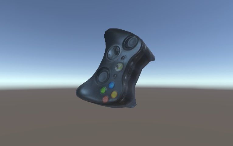 Xbox 360 controller  Low-poly 3D model_4
