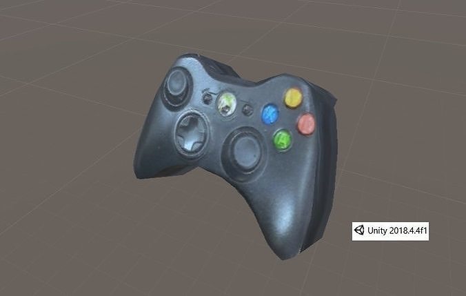 Xbox 360 controller  Low-poly 3D model