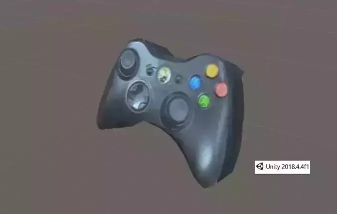Xbox 360 controller  Low-poly 3D model