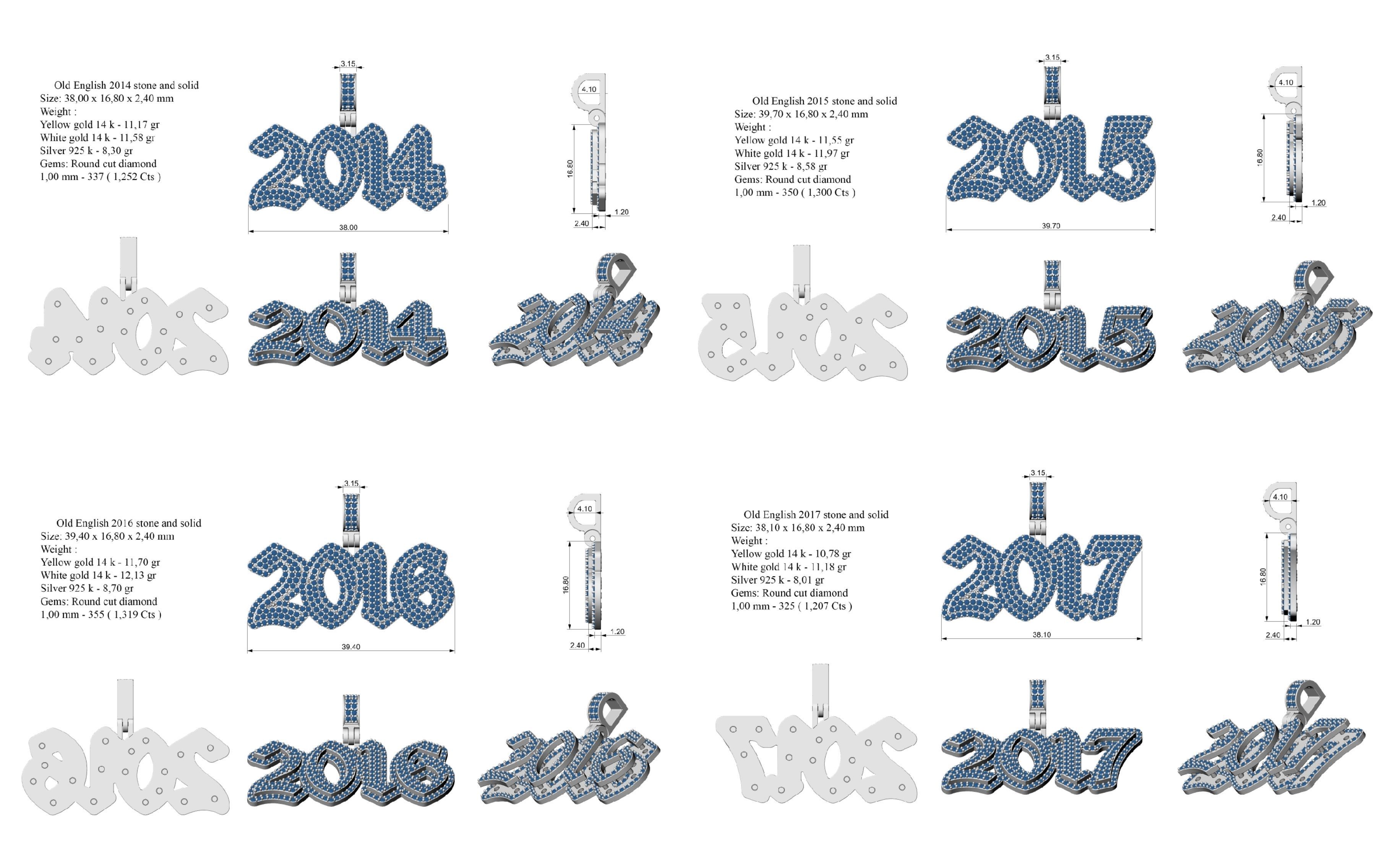 Old English 2010-2019 stone and solid 3D Model Collection _6