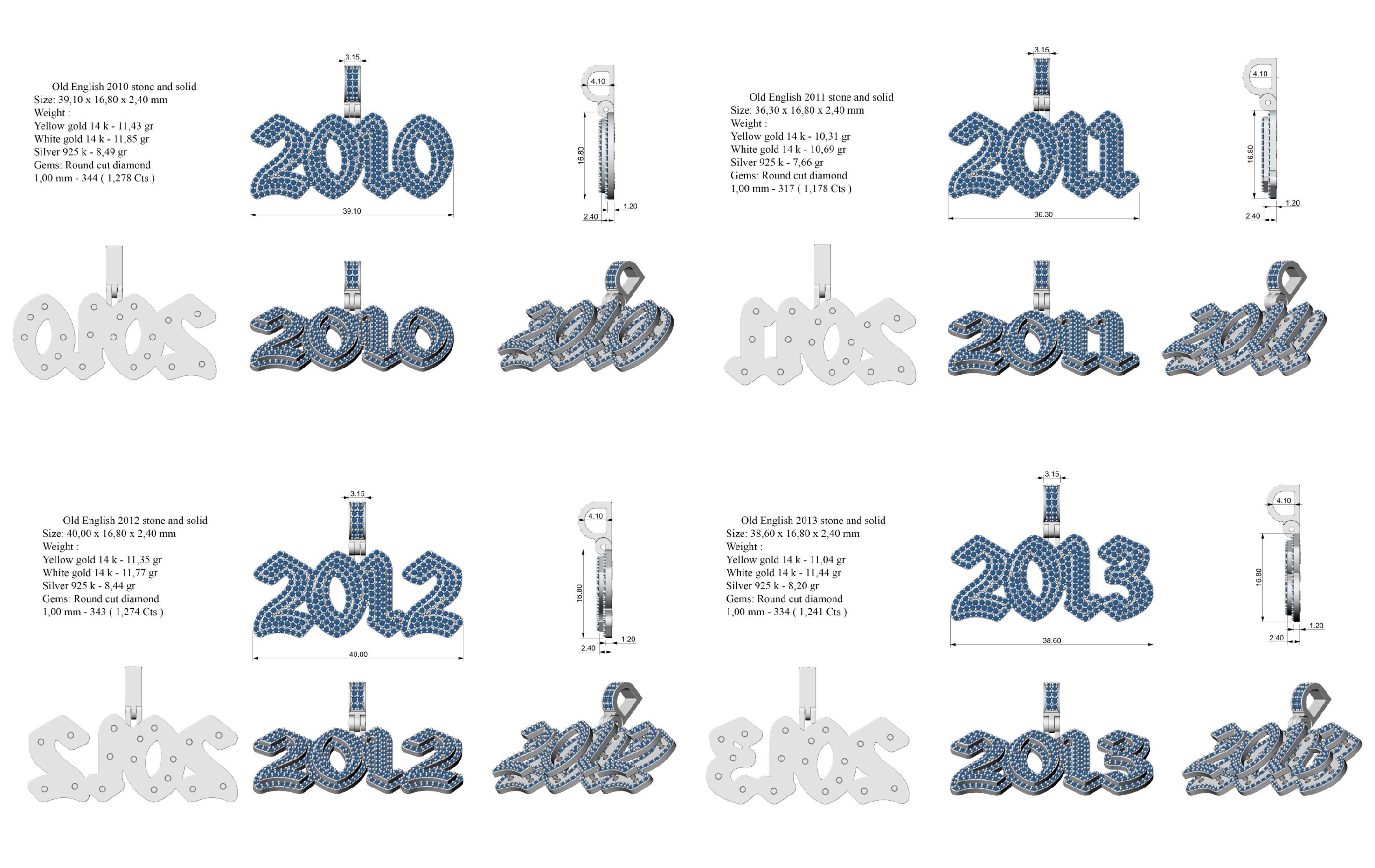 Old English 2010-2019 stone and solid 3D Model Collection _5