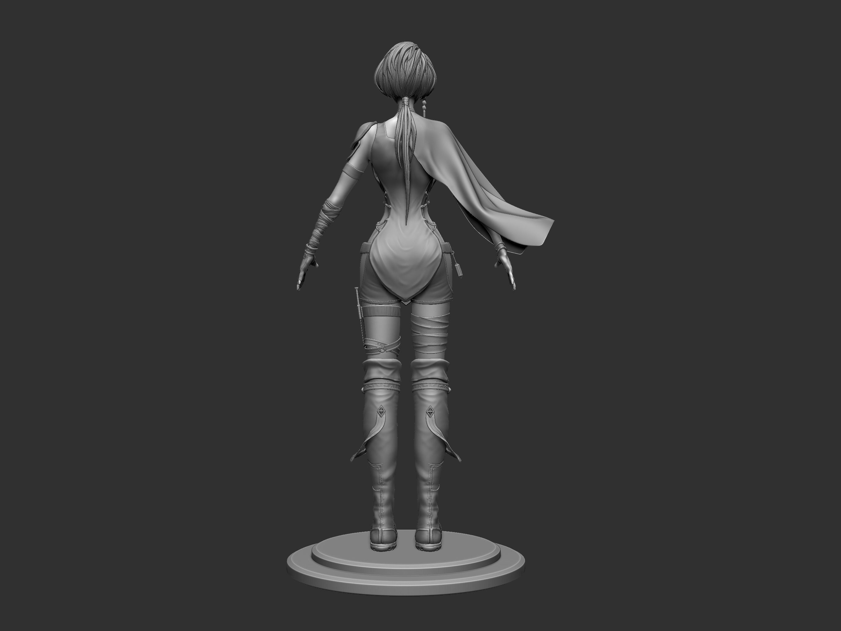 Female Soldier 3D model_18