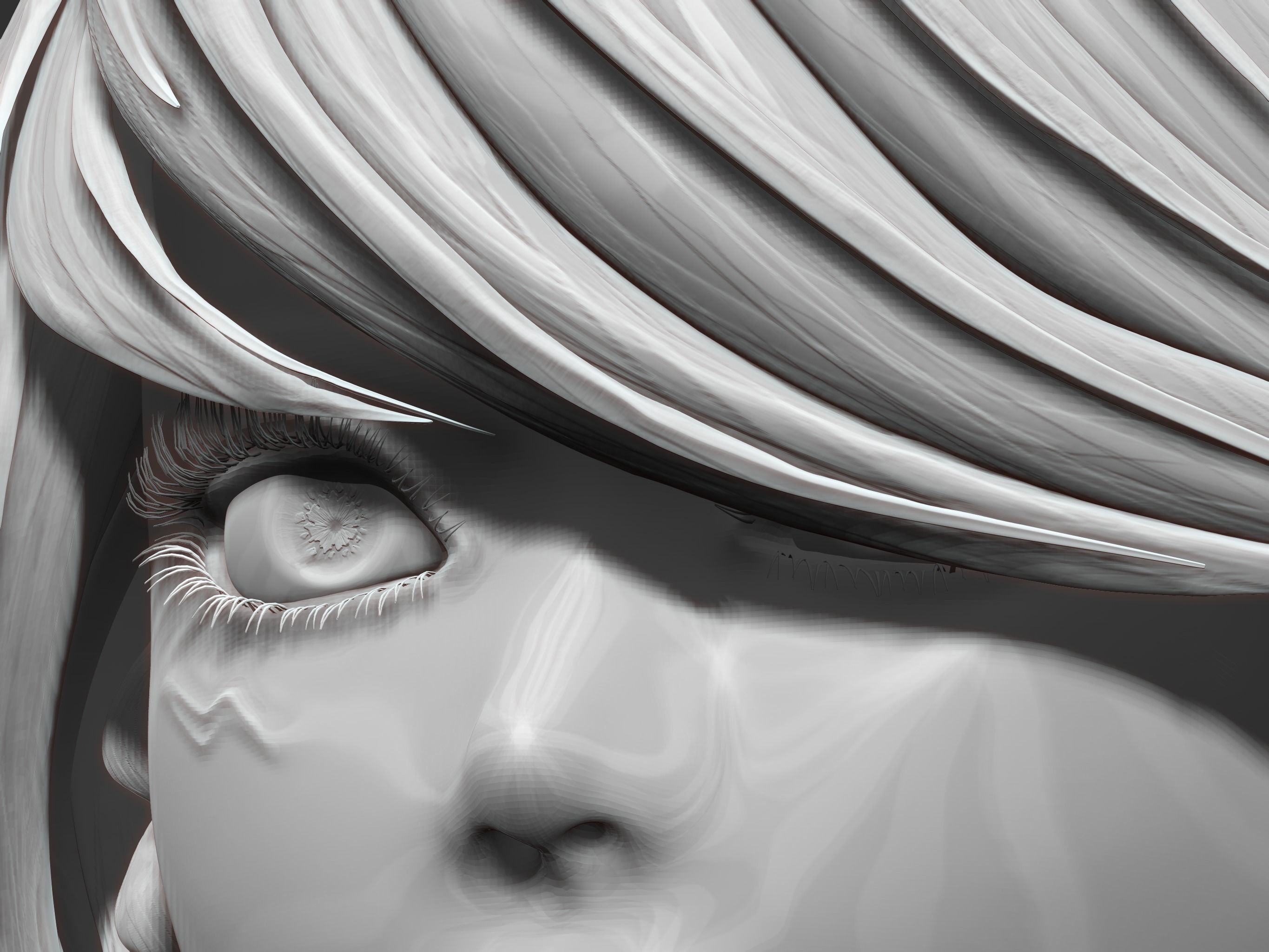 Female Soldier 3D model_14