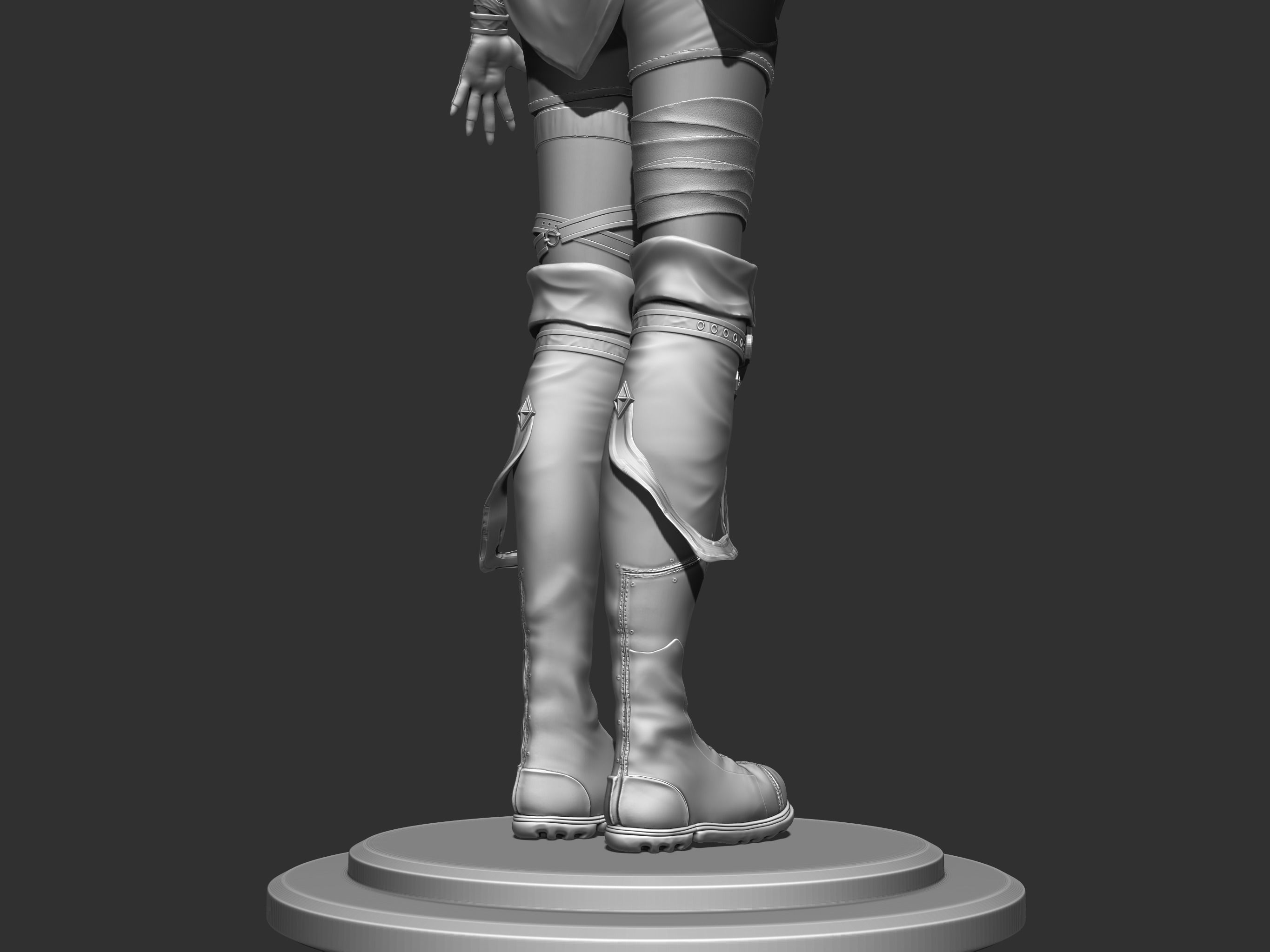 Female Soldier 3D model_13