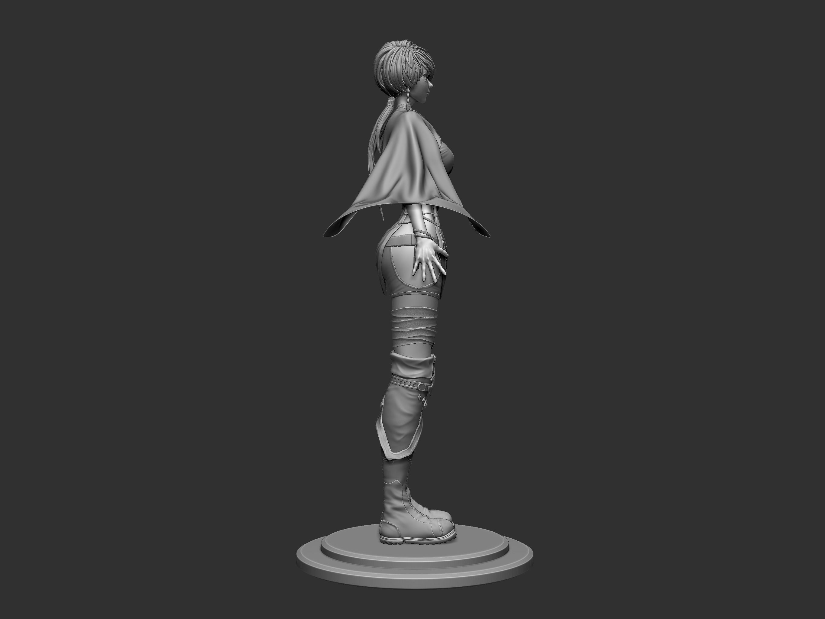 Female Soldier 3D model_17