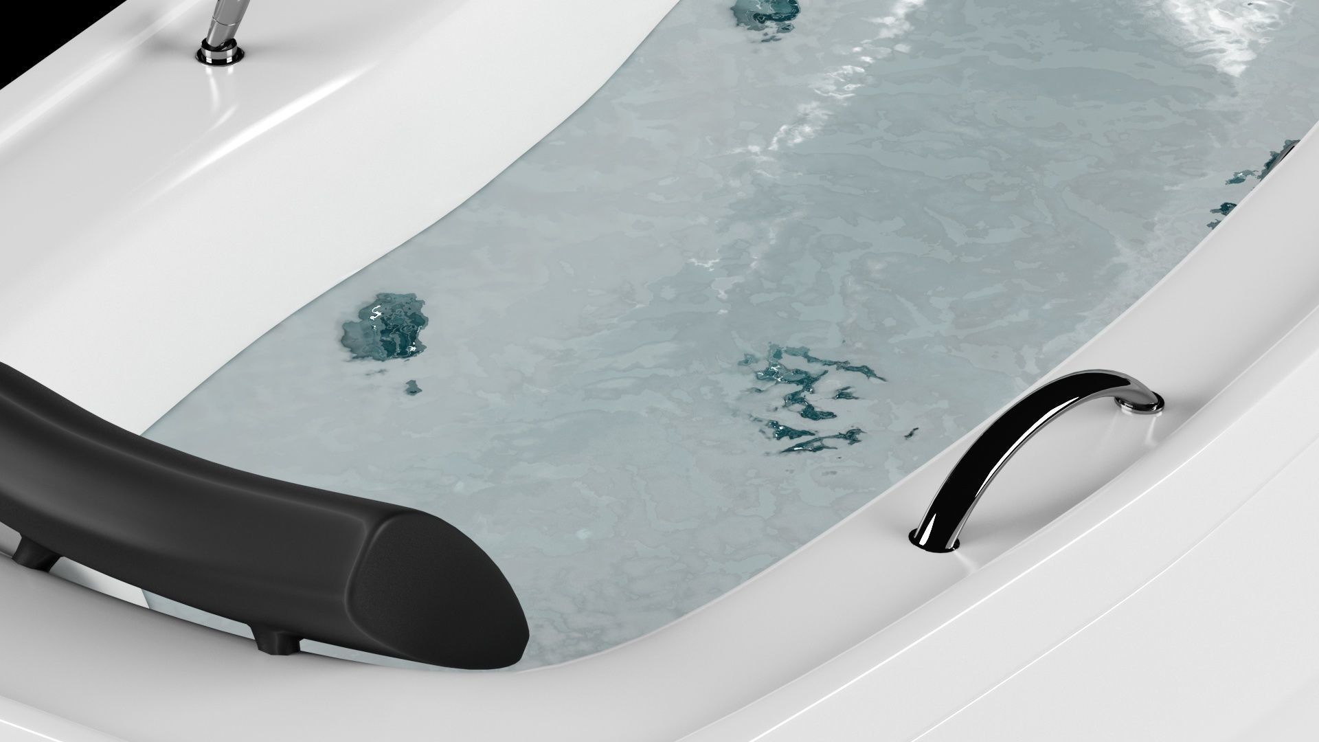 bathtub 01 Low-poly 3D model_12