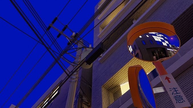 Tokyo Street Scene 3D model 6