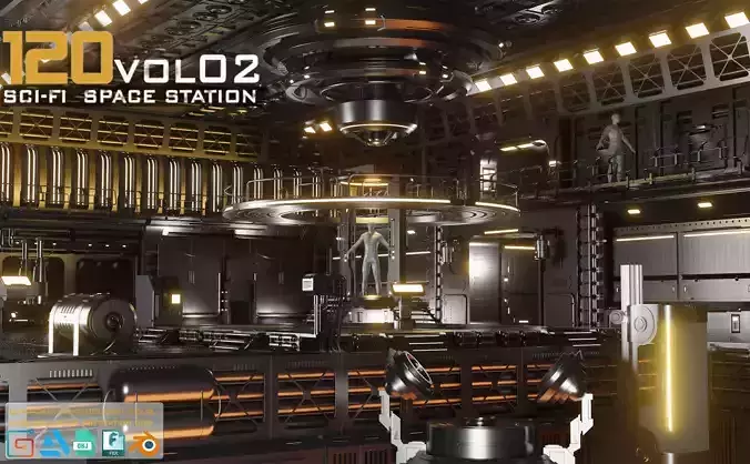 120 SCI-FI SPACE STATION KITBASH VOL 02 3D model 120 SCI-FI SPACE STATION KITBASH VOL 02 3D model