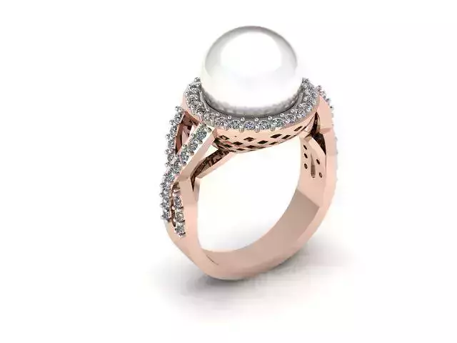 pearl Dimond ring