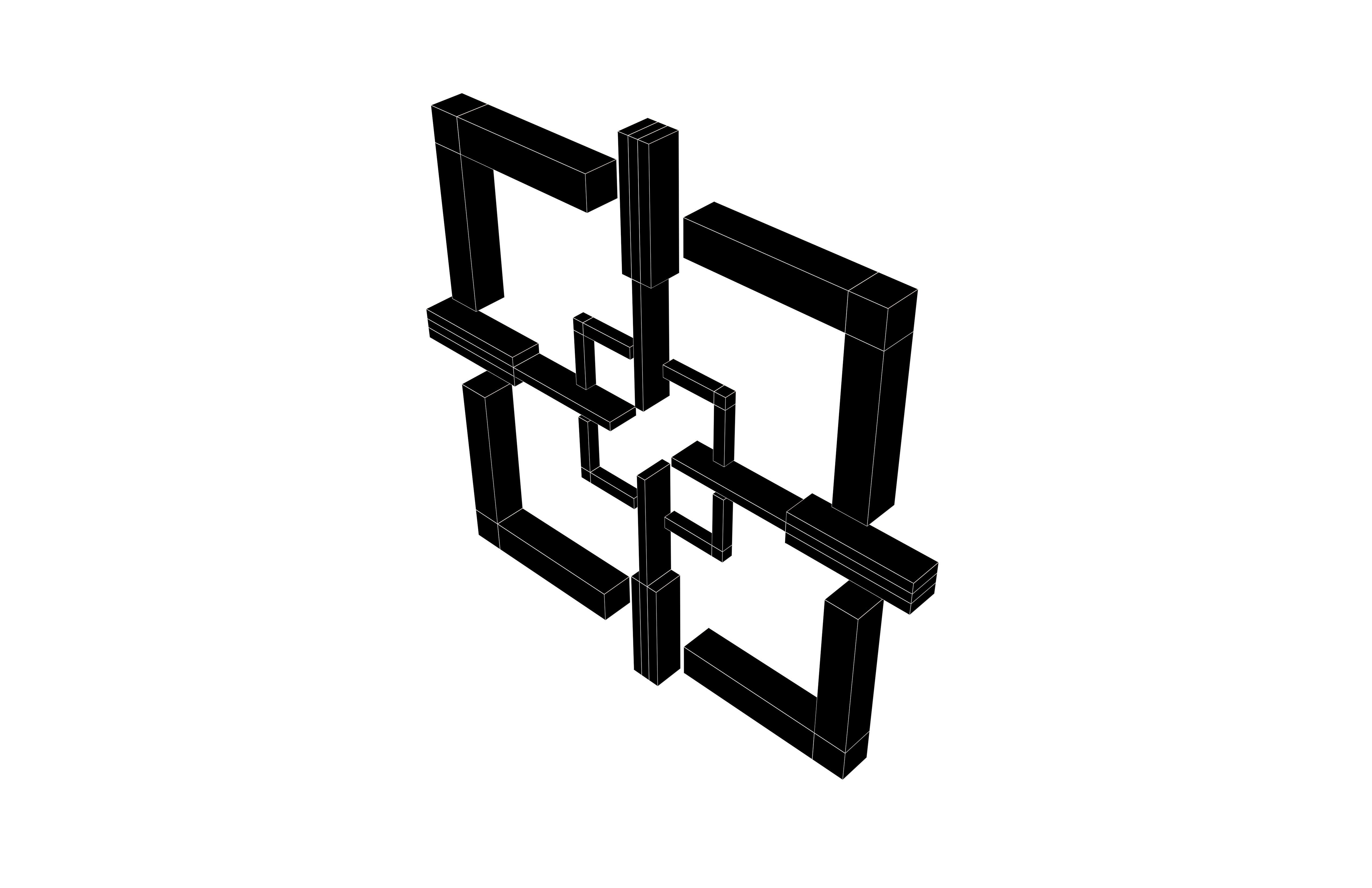 Crosshair Symbol v5 001 Low-poly 3D model_6