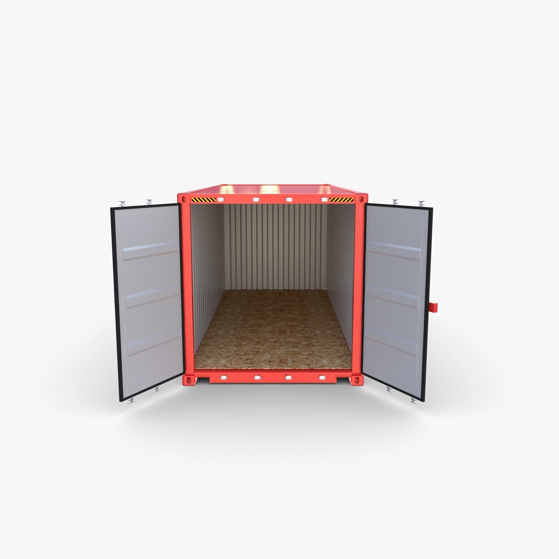 20ft Shipping Container CAI v2 3D model_2
