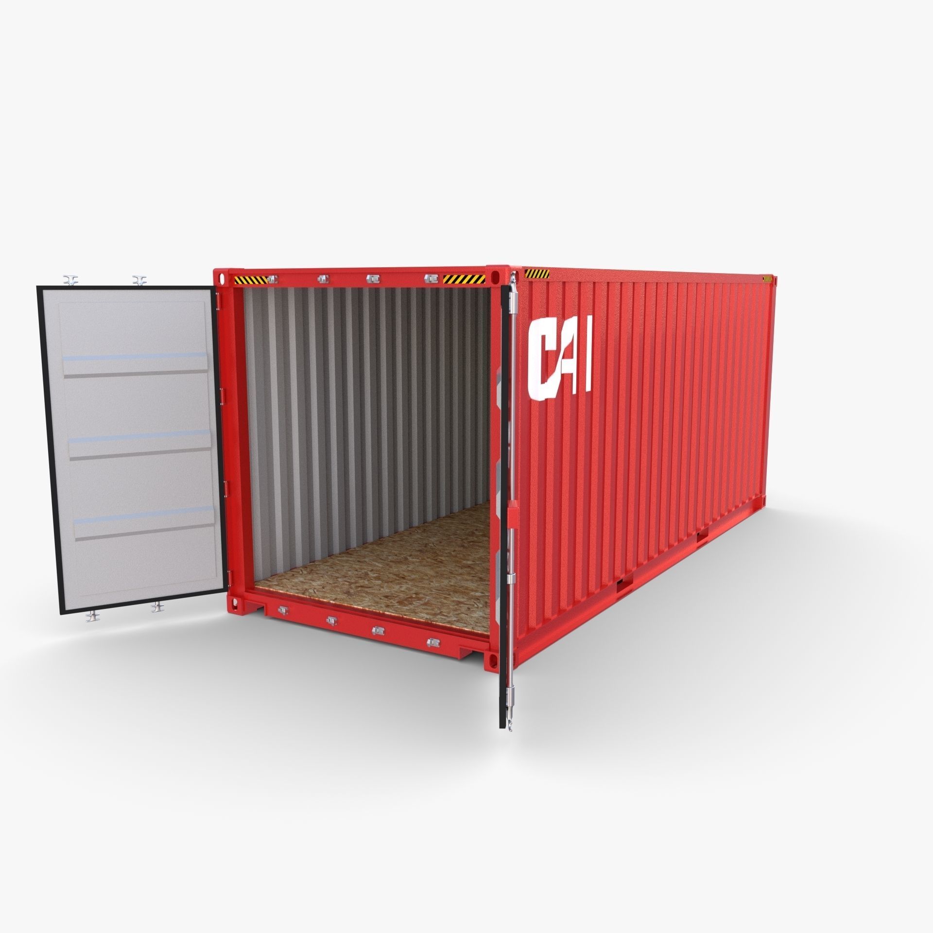 20ft Shipping Container CAI v2 3D model_11