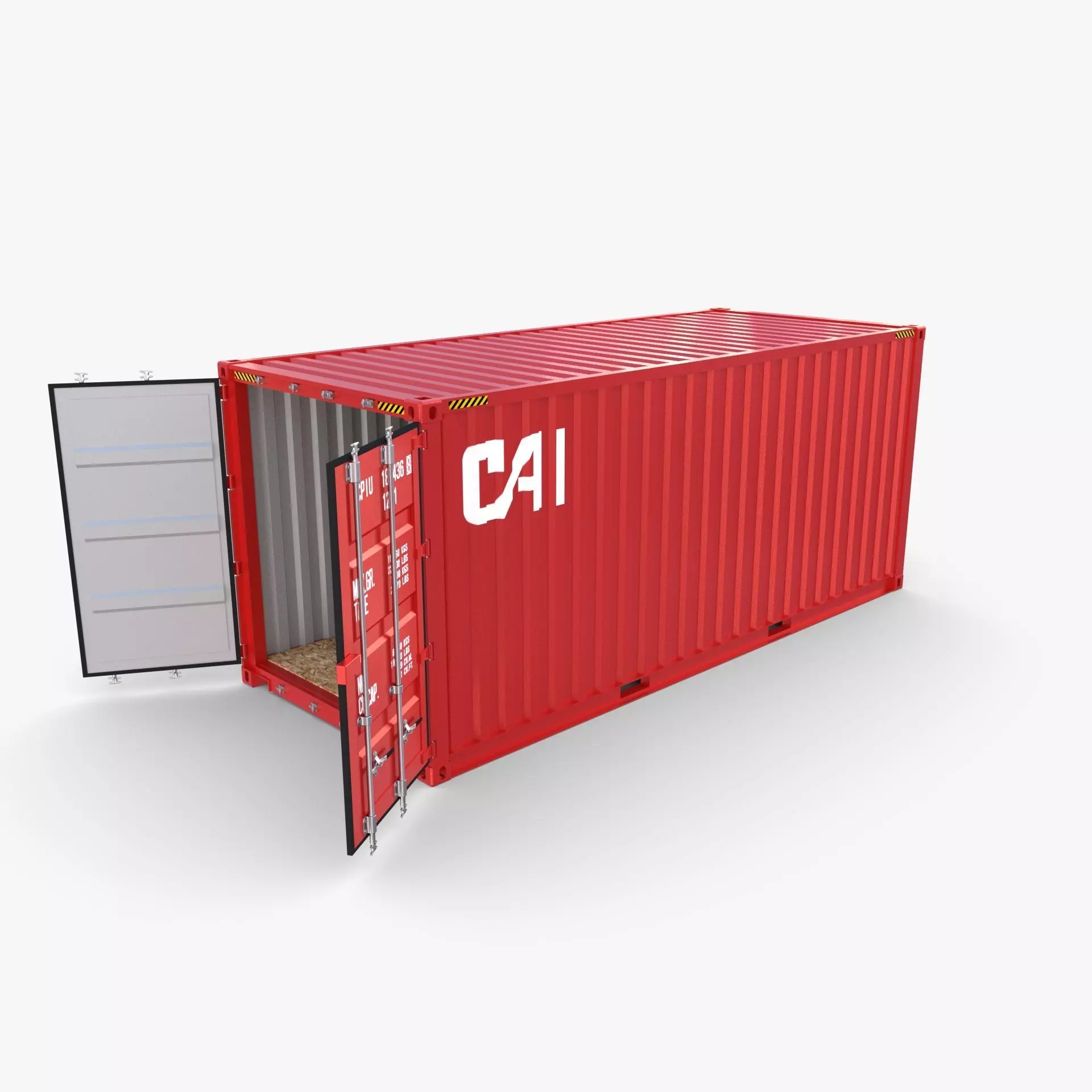 20ft Shipping Container CAI v2 3D model_0