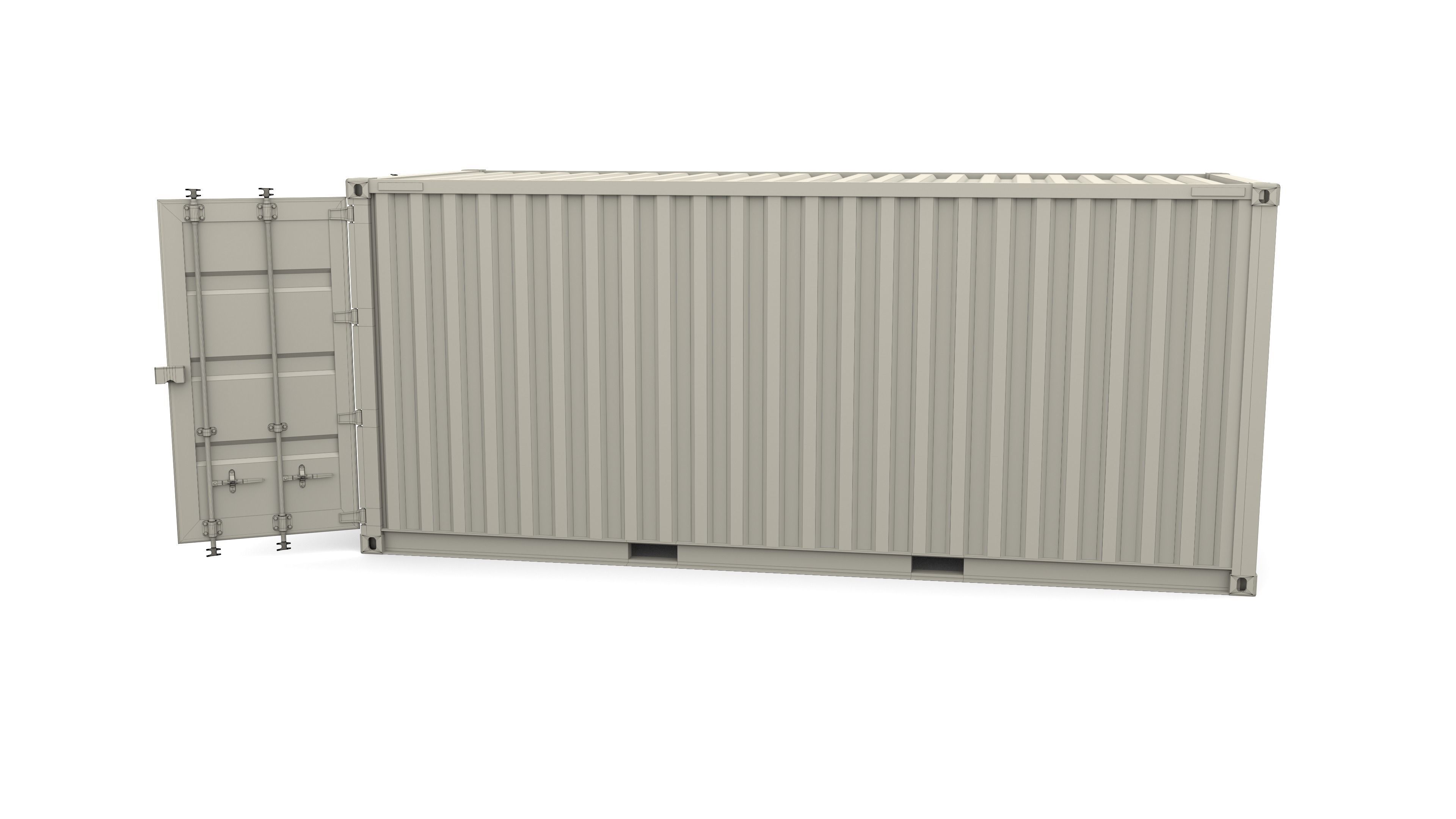 20ft Shipping Container CAI v2 3D model_15