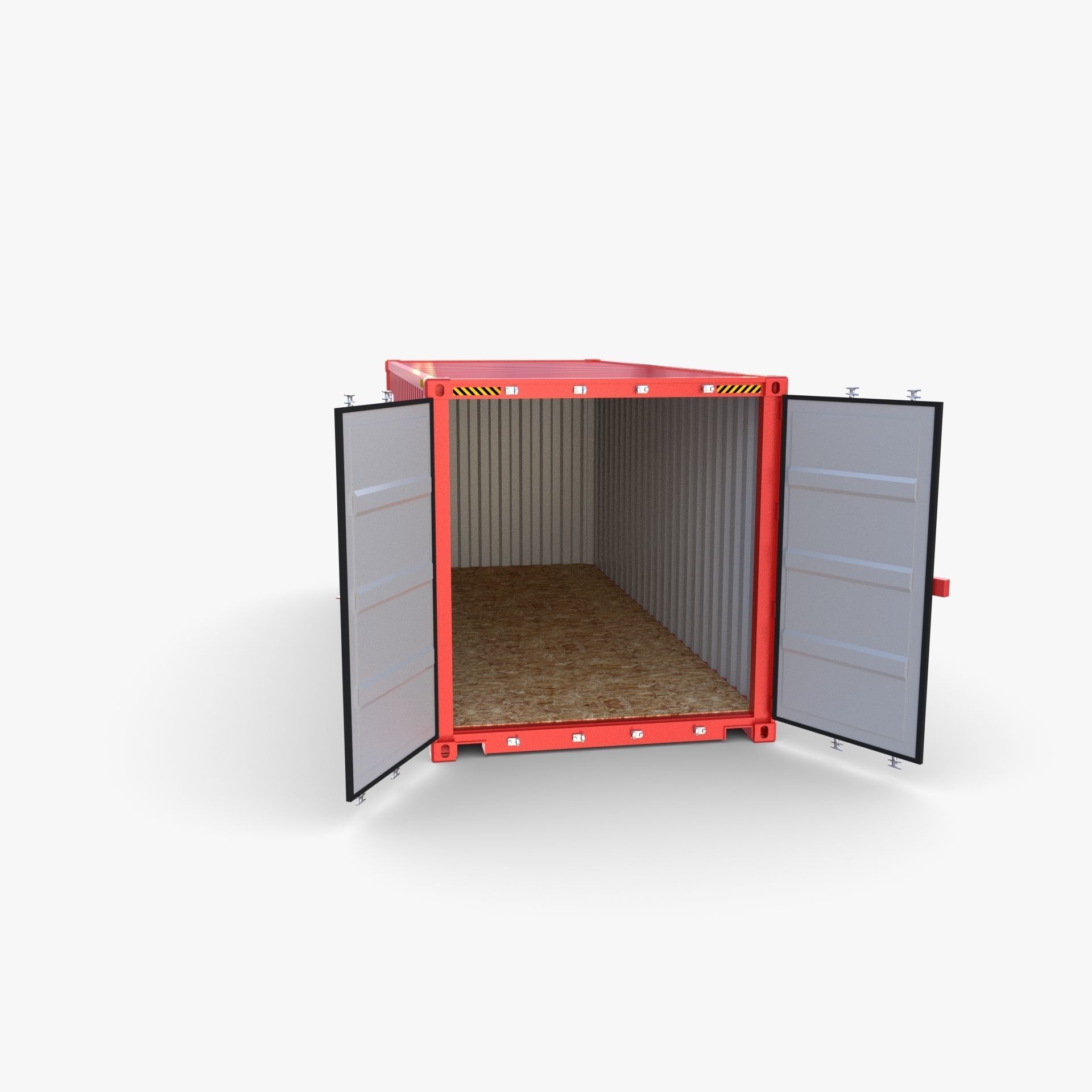 20ft Shipping Container CAI v2 3D model_9