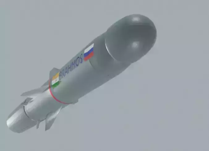 Brahmos Missile  Free low-poly 3D model