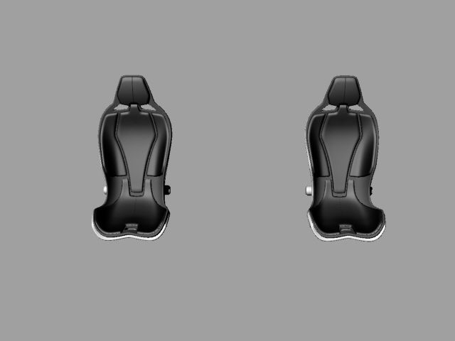 racing seat 3D model_1