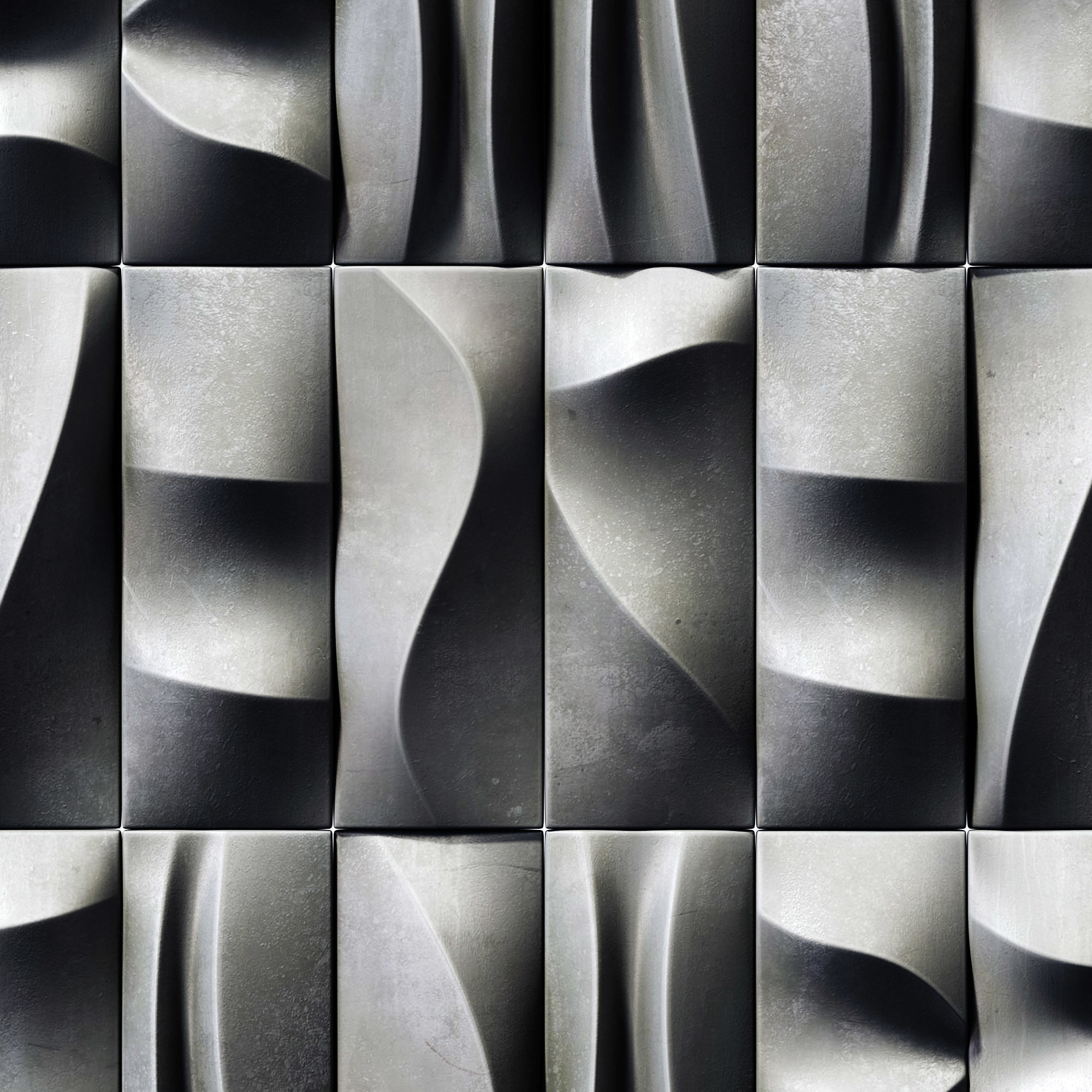 Tile line curve decor n2 3D model_5