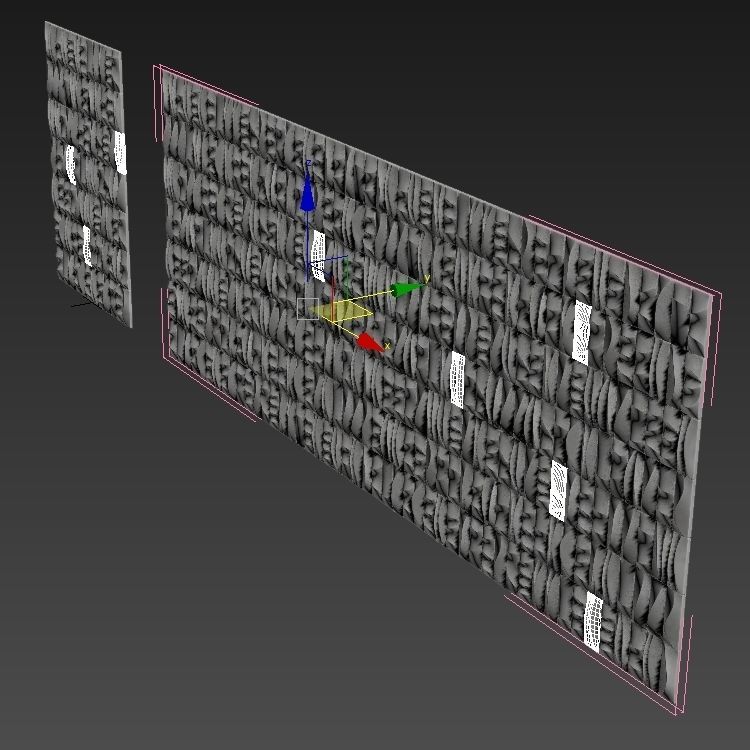 Tile line curve decor n2 3D model_10