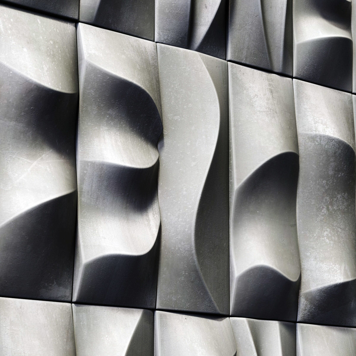 Tile line curve decor n2 3D model_8