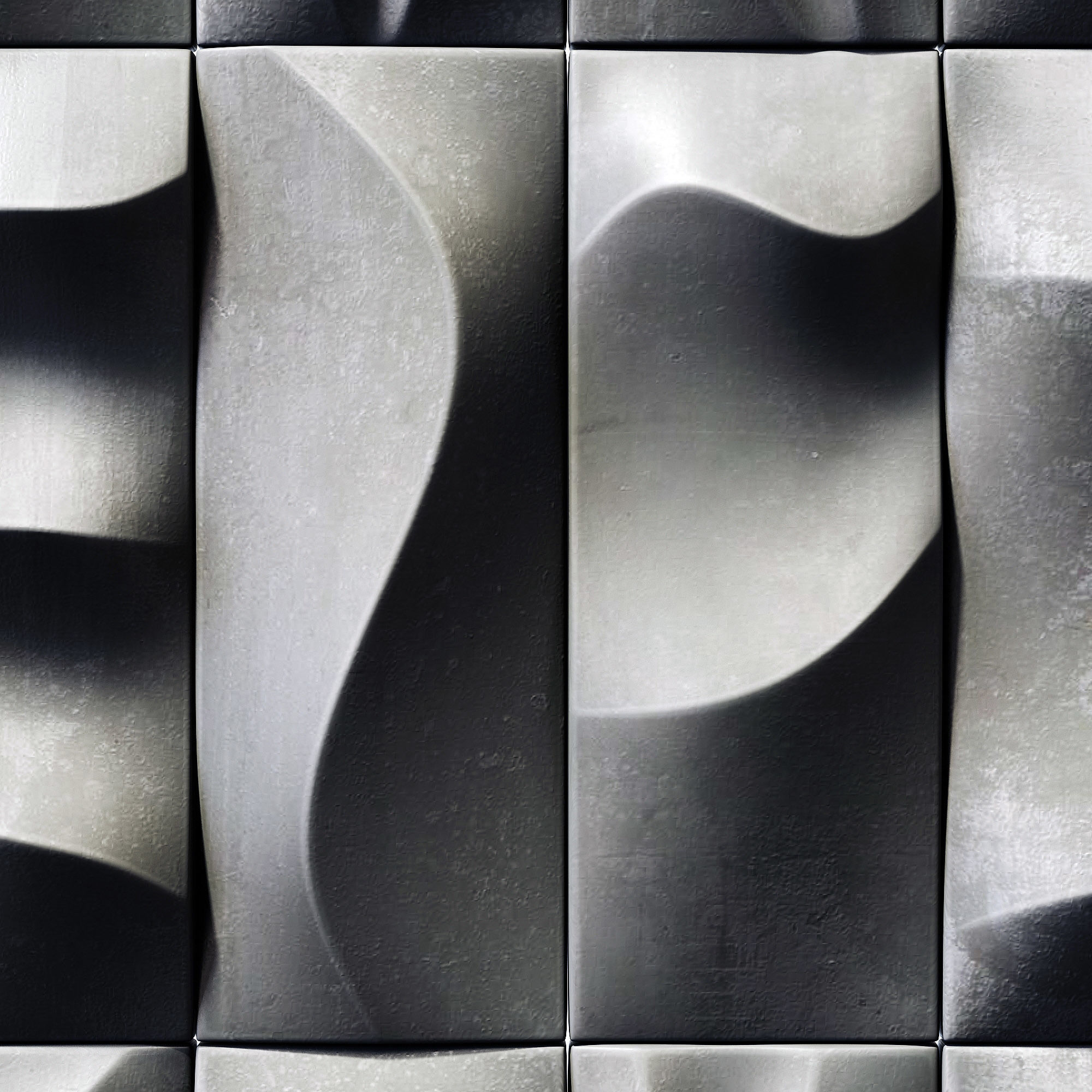 Tile line curve decor n2 3D model_7