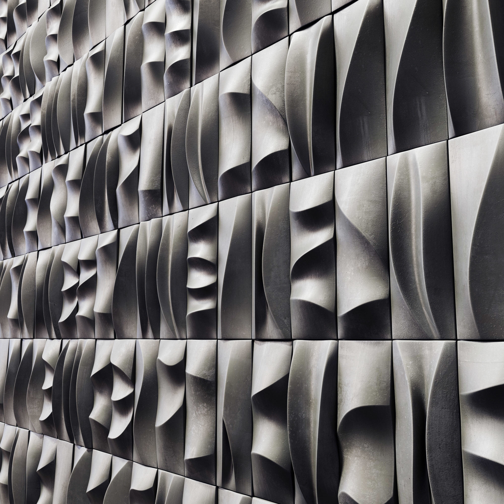 Tile line curve decor n2 3D model_3