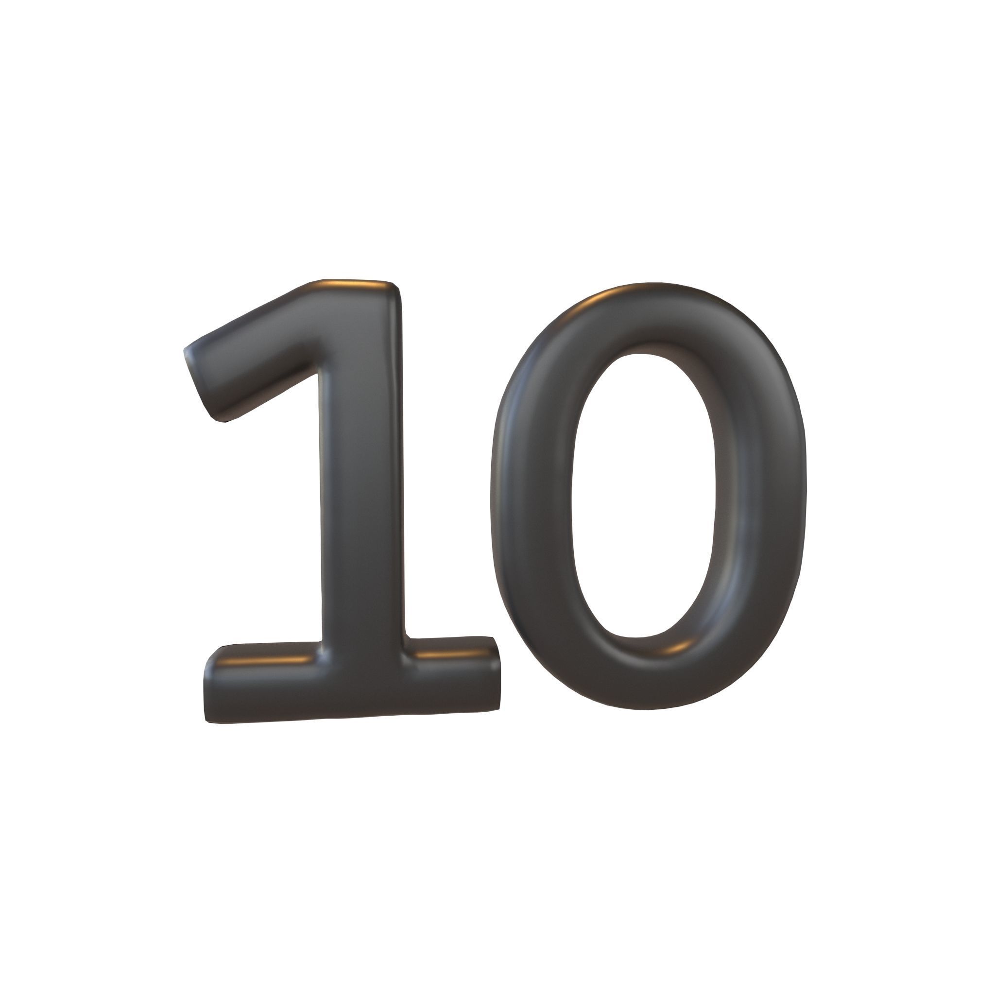 Date Number v2 Pack 01 Low-poly 3D model_93