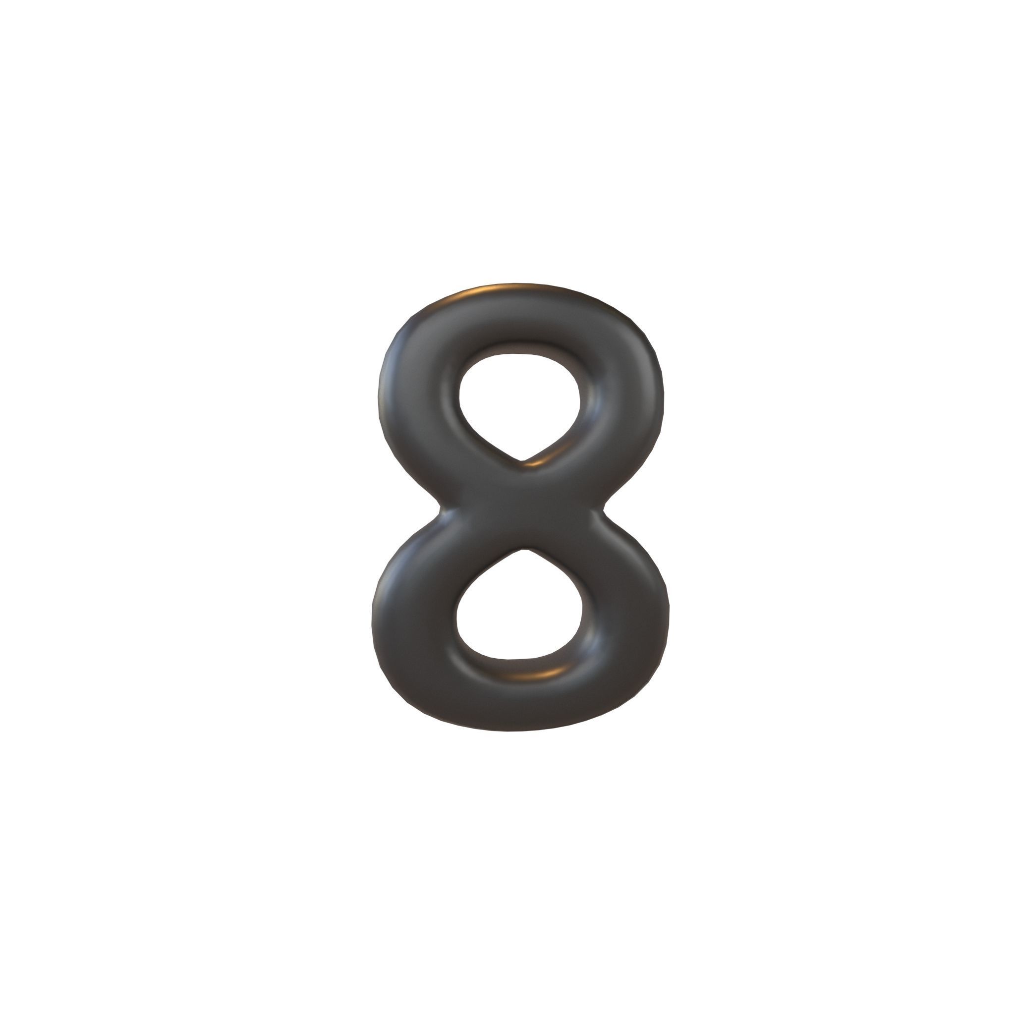 Date Number v2 Pack 01 Low-poly 3D model_76