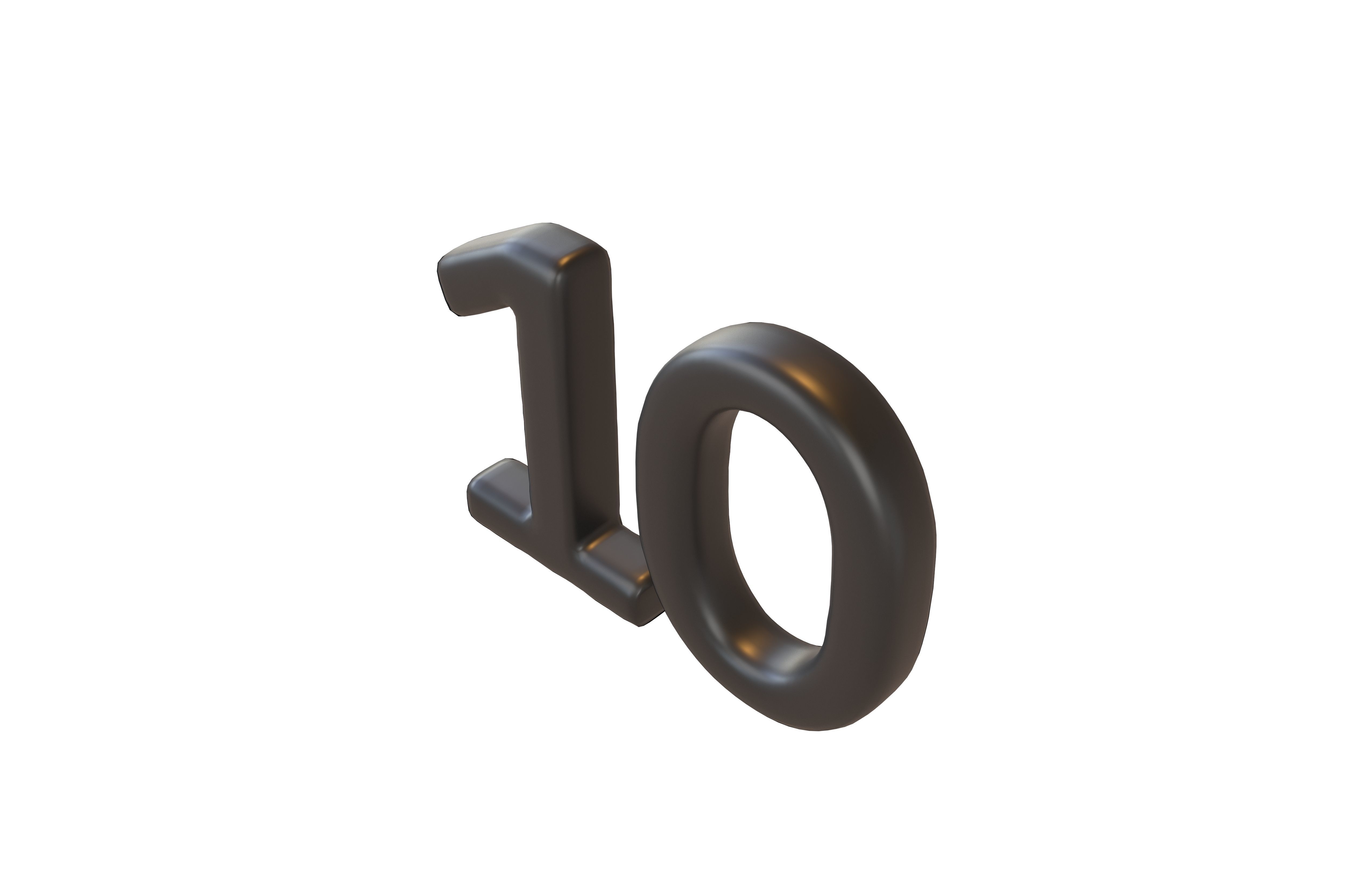 Date Number v2 Pack 01 Low-poly 3D model_96