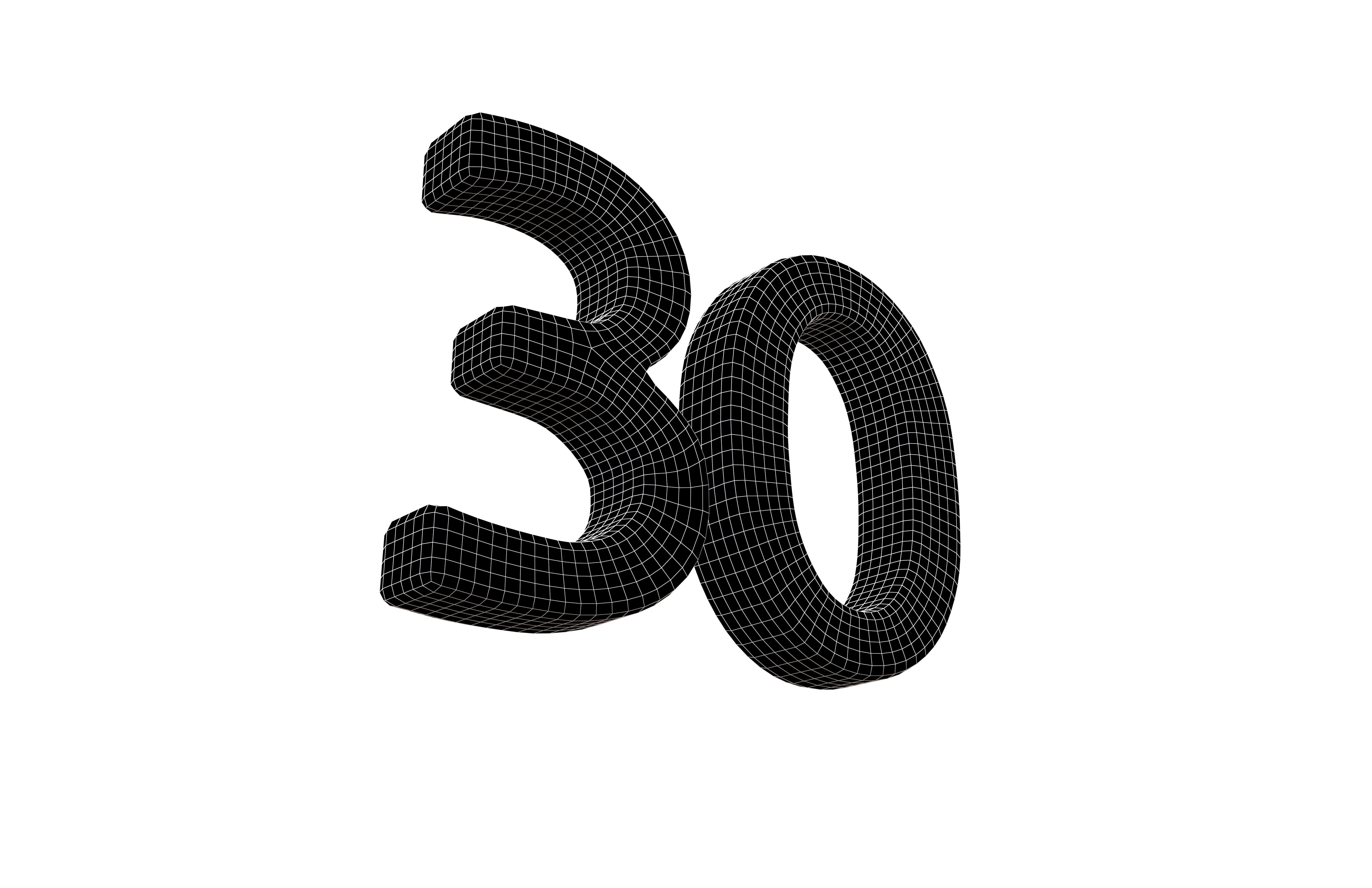 Date Number v2 Pack 01 Low-poly 3D model_9