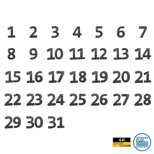 Date Number v2 Pack 01