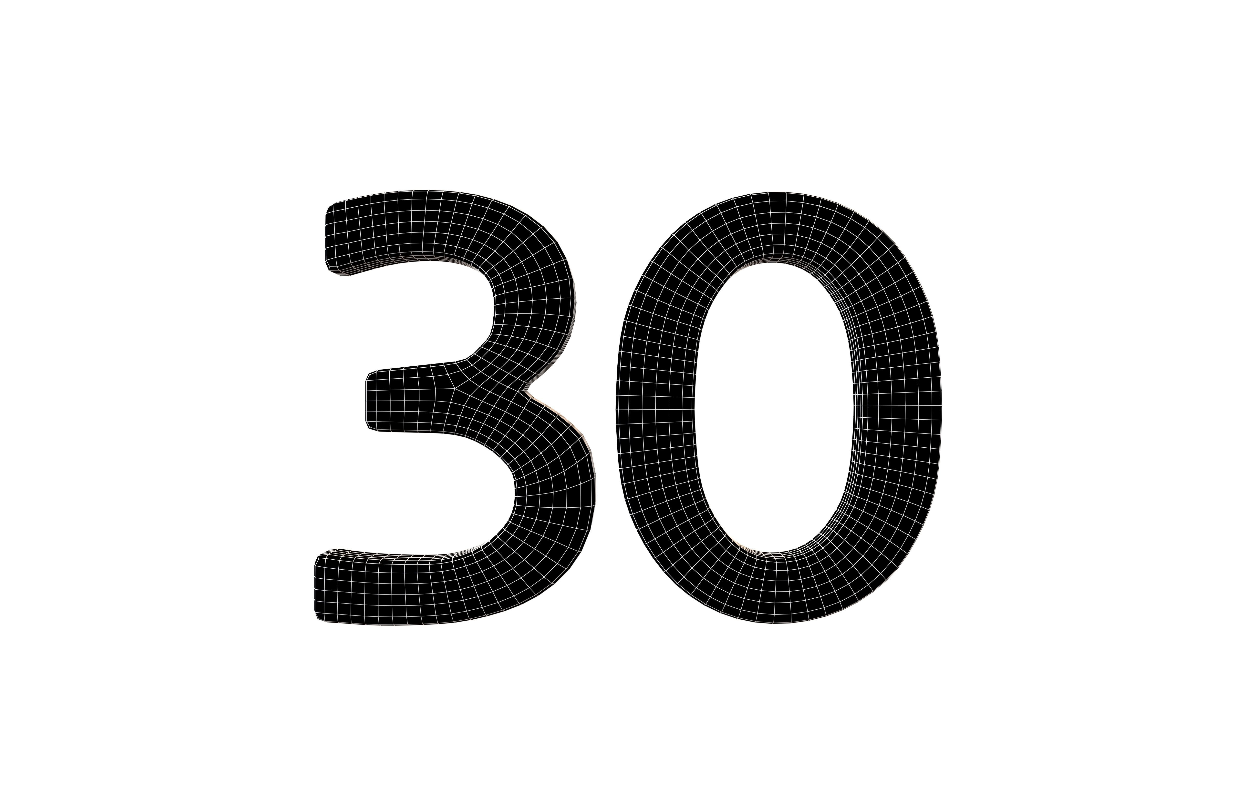 Date Number v2 Pack 01 Low-poly 3D model_99