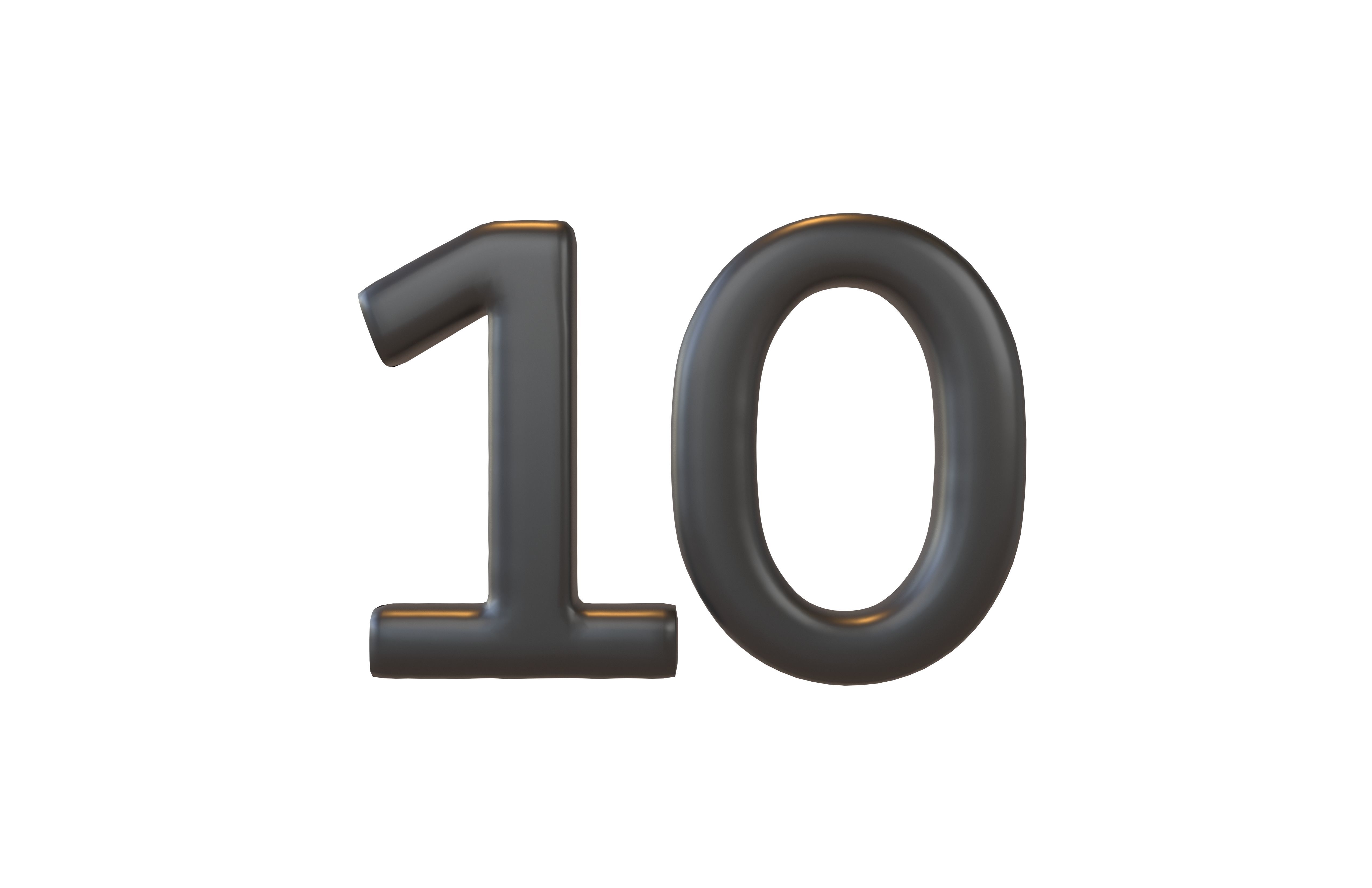 Date Number v2 Pack 01 Low-poly 3D model_95