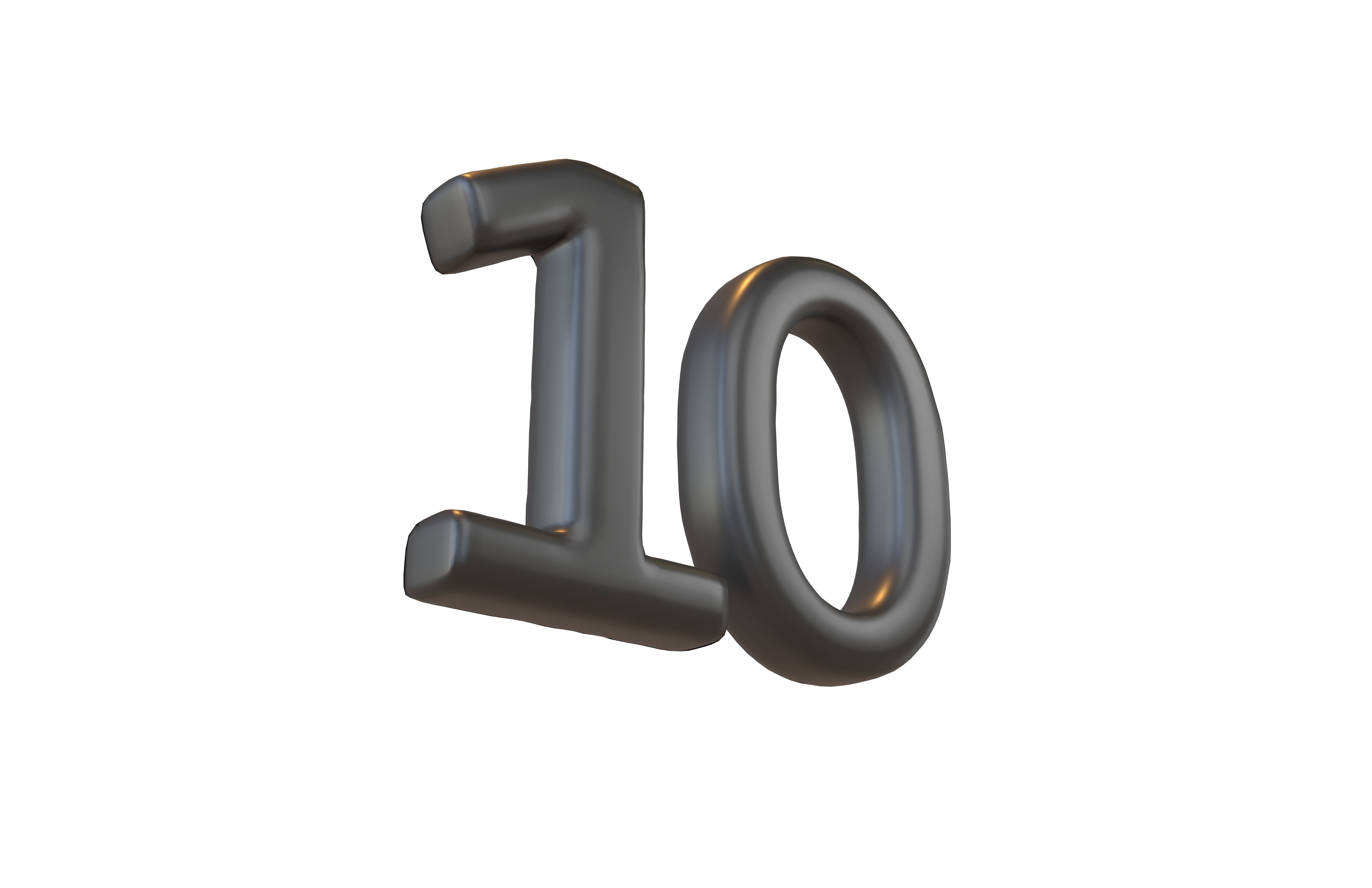 Date Number v2 Pack 01 Low-poly 3D model_98