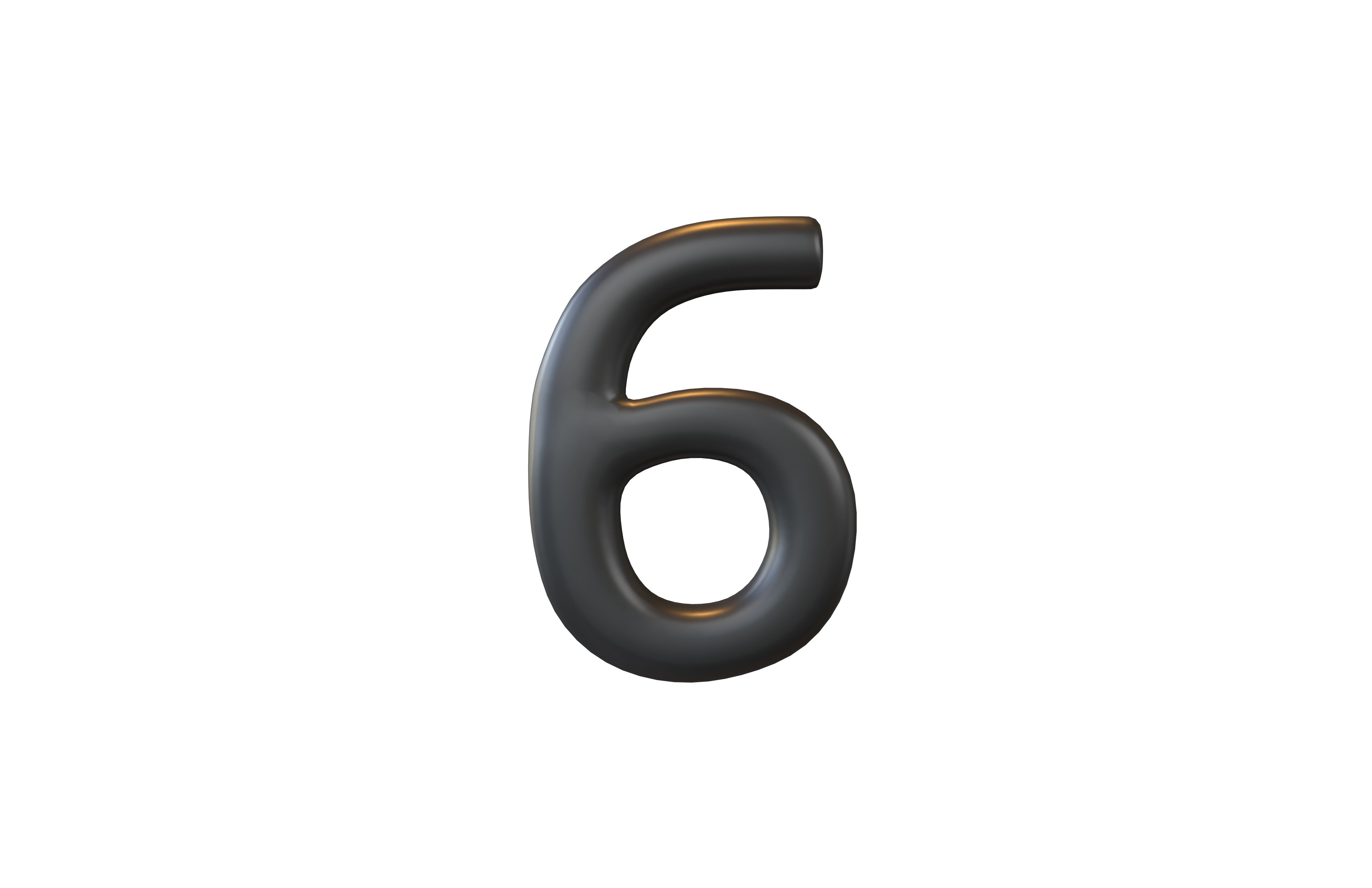 Date Number v2 Pack 01 Low-poly 3D model_62