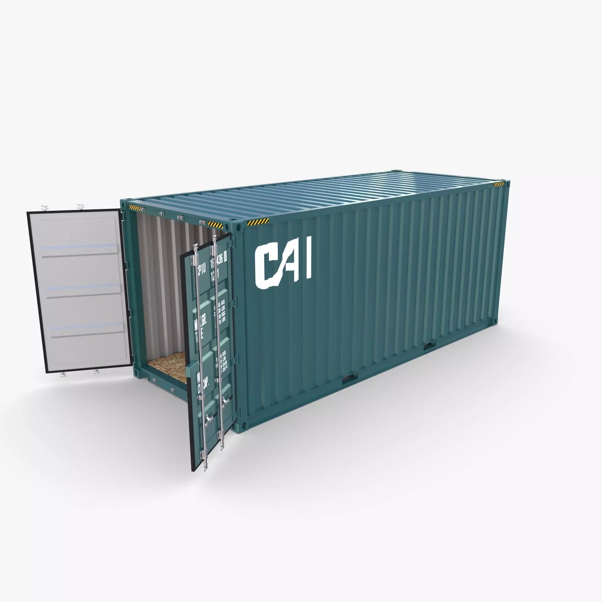 20ft Shipping Container CAI v3 3D model | CGTrader