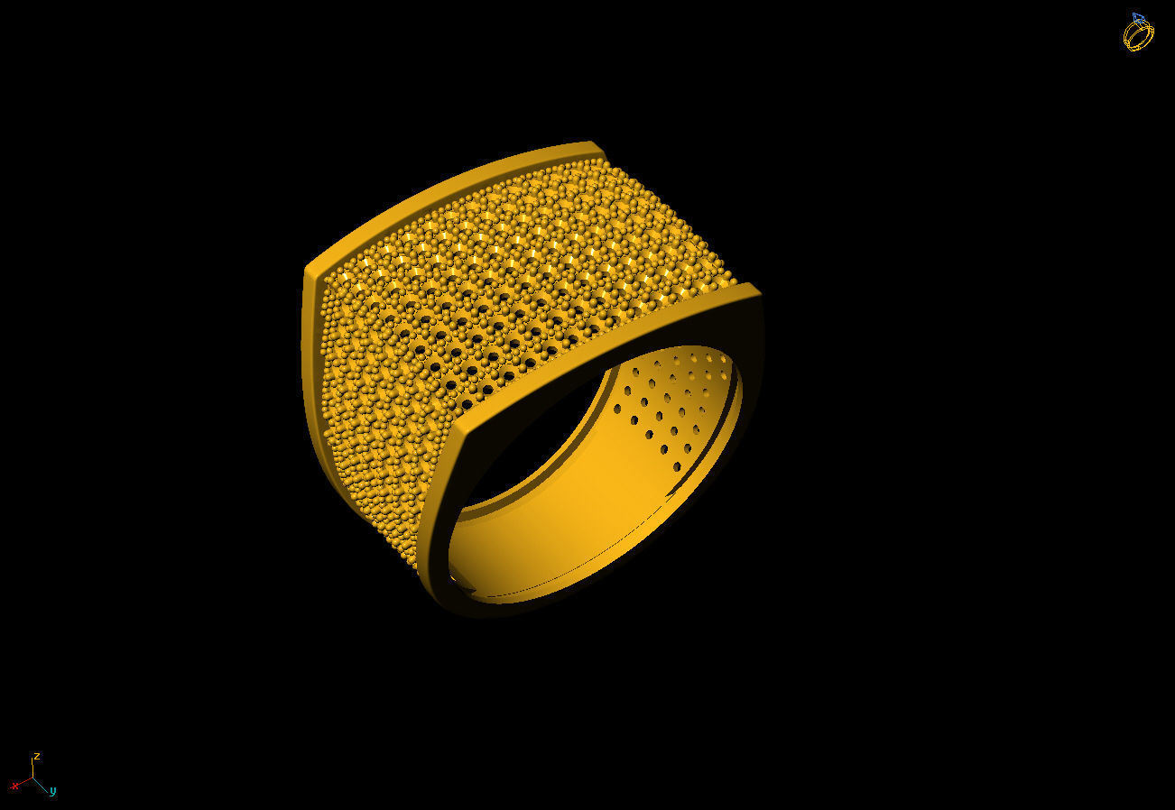 Italian ring  3D print model_10