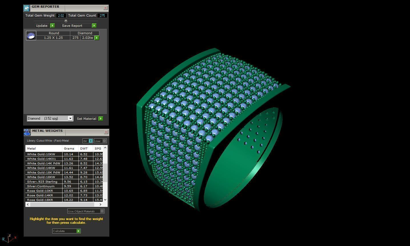 Italian ring  3D print model_1