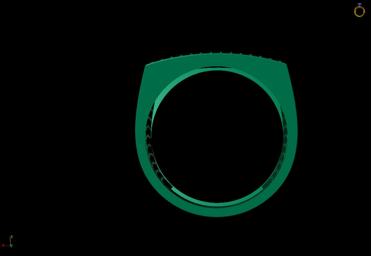 Italian ring  3D print model_5