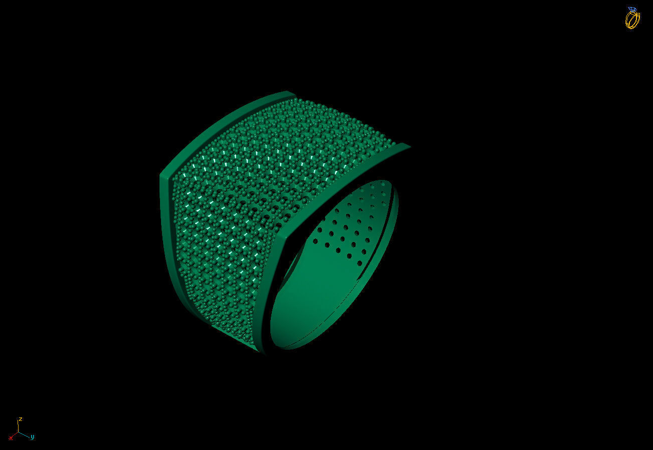 Italian ring  3D print model_7