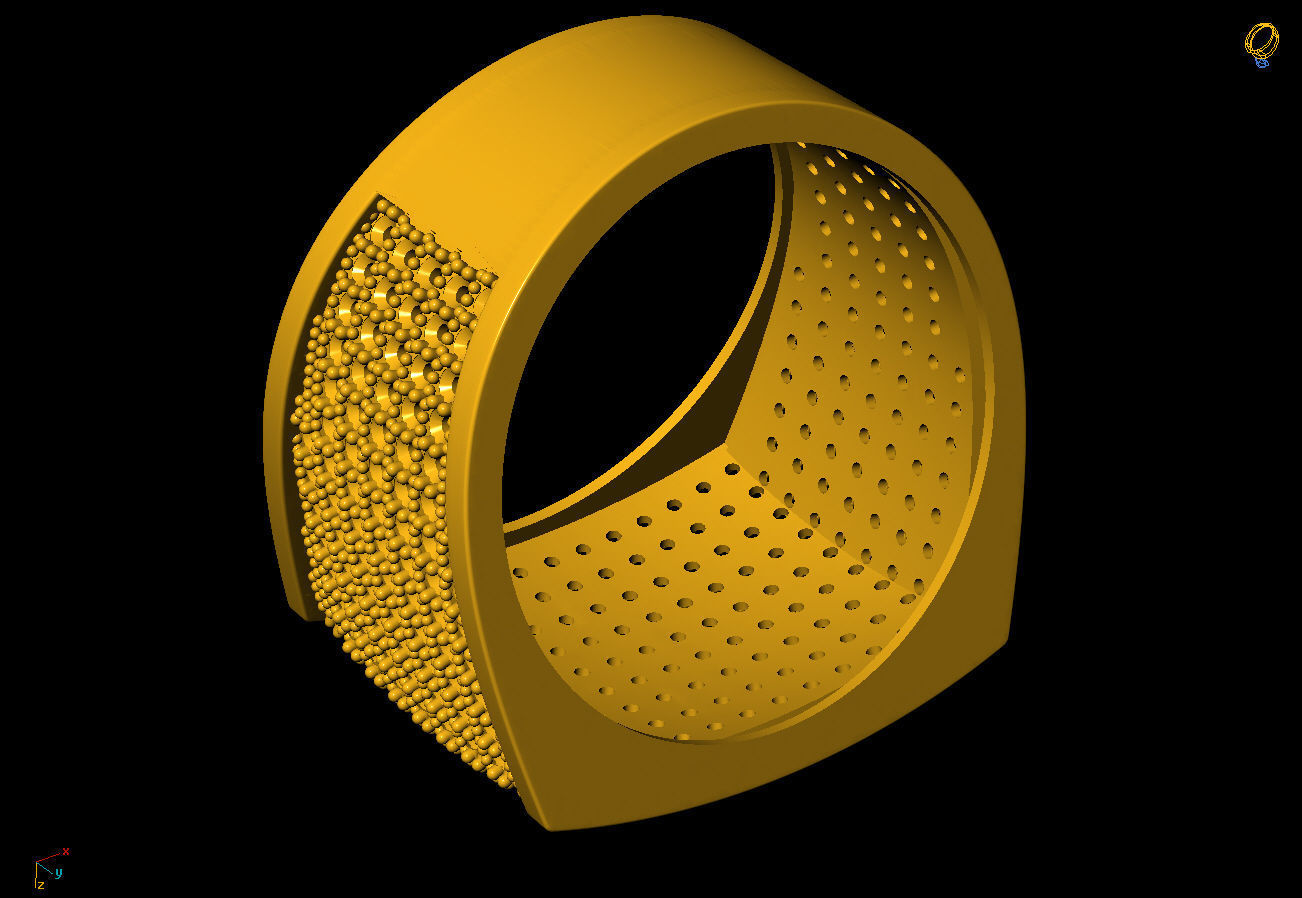 Italian ring  3D print model_6