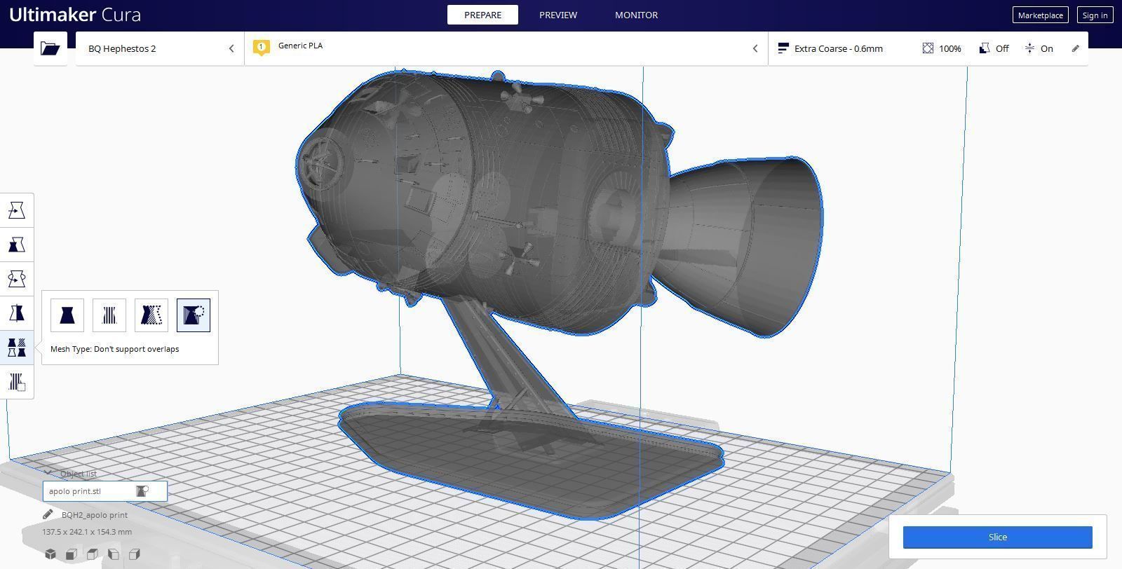 Apollo Command Service Module for print 3D print model_5