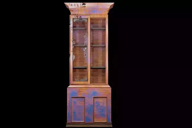 Cabinet Game Ready Low-Poly PBR 3D Model Low-poly 3D model