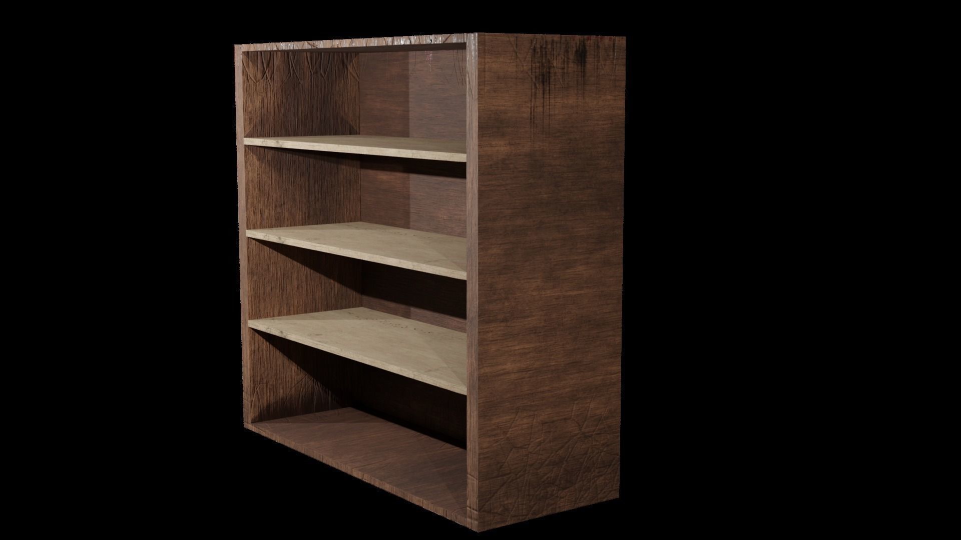 Cabinet Game Ready Low-Poly PBR 3D Model Low-poly 3D model_1