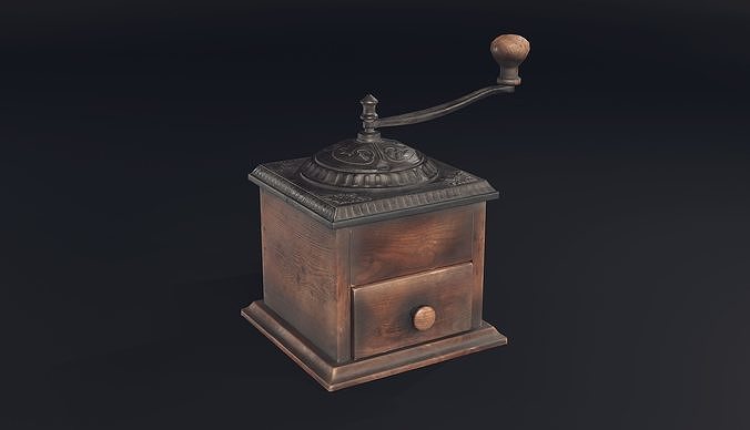 Coffee Mill Low-poly 3D model
