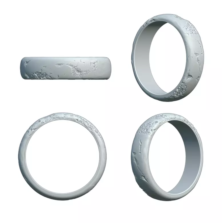 Damage band thin 3D print model_0