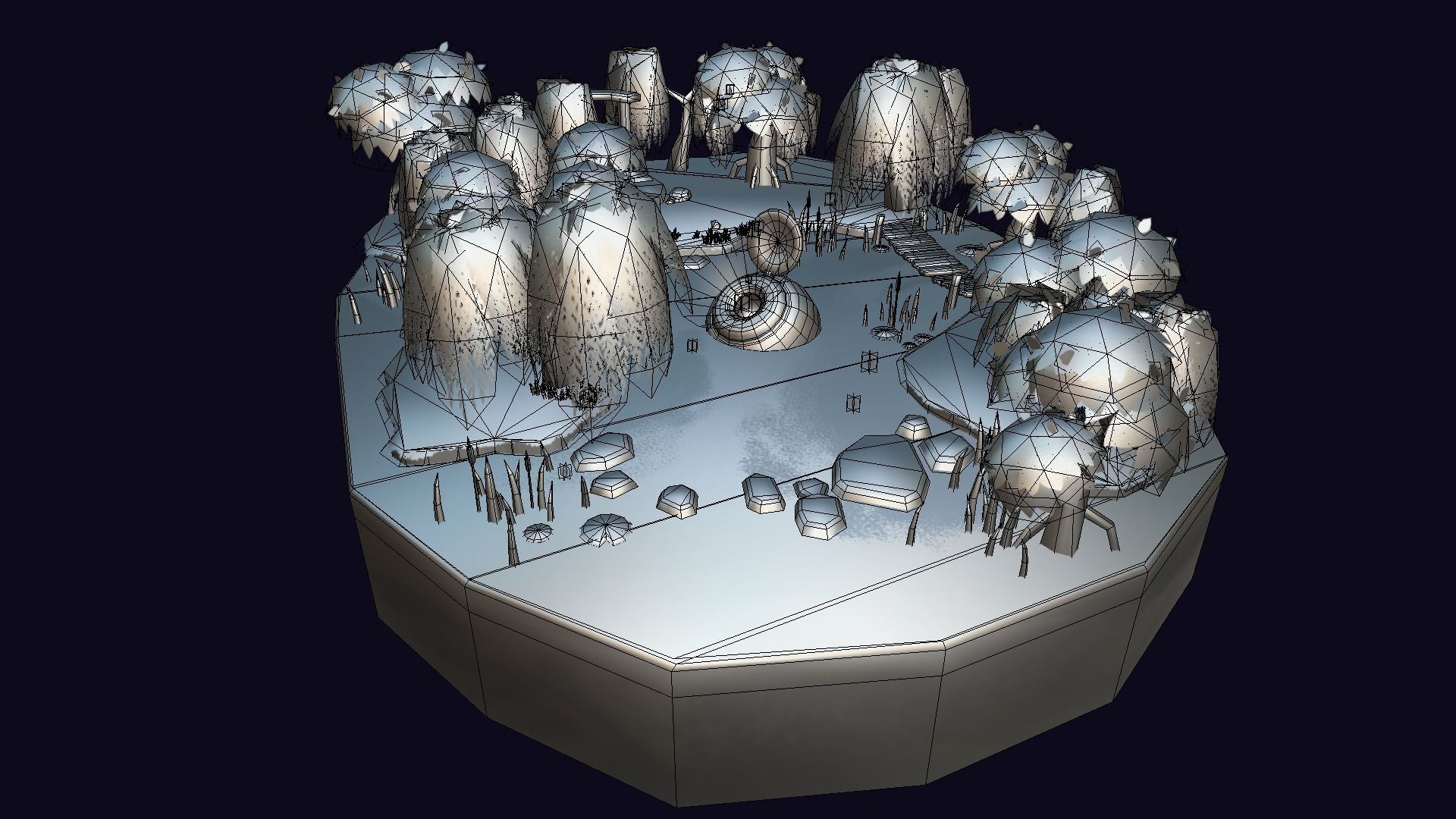 VIASS Swamp Island Low-poly 3D model_6