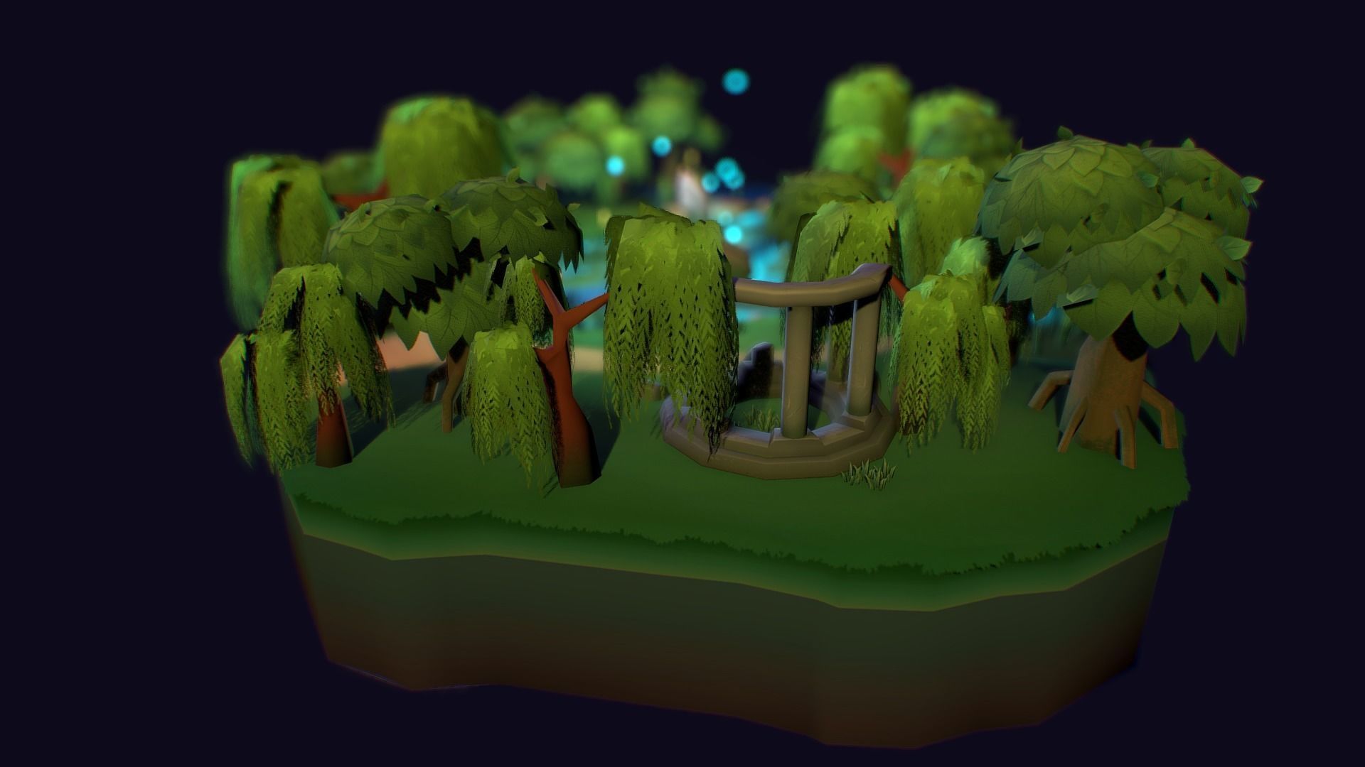 VIASS Swamp Island Low-poly 3D model_2