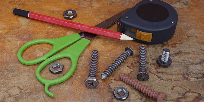 Tools Pack - 30 Textured Assets Low-poly 3D model 5